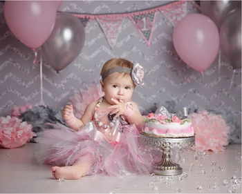 

Photography Background Grey 5x7 Newborn Photography Backdrop Silver Lines Background Backdrops for Kids Custom Baby Shower Photo