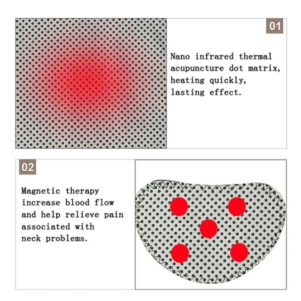 Магнитная терапия, массажер для шеи, самонагревающийся массаж шеи, облегчающий боль, грелка для шеи, защита, китайский медицинский массажер, инструмент для ухода за шеей