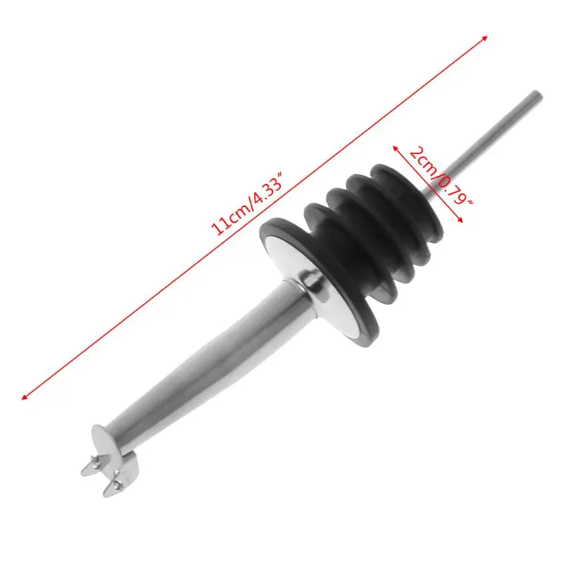 Из нержавеющей стали, для Виски Ликер расхода масла насадка для винной бутылки Pour насадка с носиком с крышкой инструмент бармена