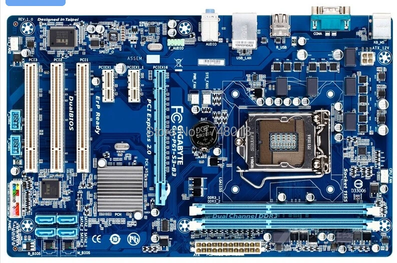 Оригинальная материнская плата для P8H61-M PLUS V3 LGA 1155 DDR3 16GB USB2.0 H61 настольная материнская плата