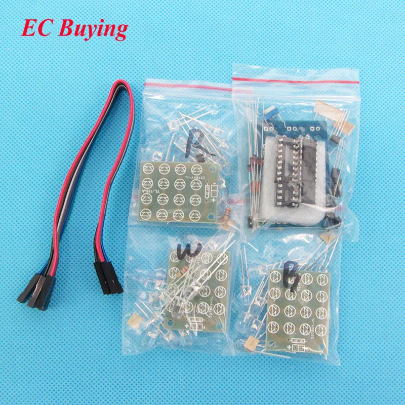 Набор электронных СИД CD4017 + NE555 для самостоятельной сборки|kit hid|kit buttonelectronic kits usa |