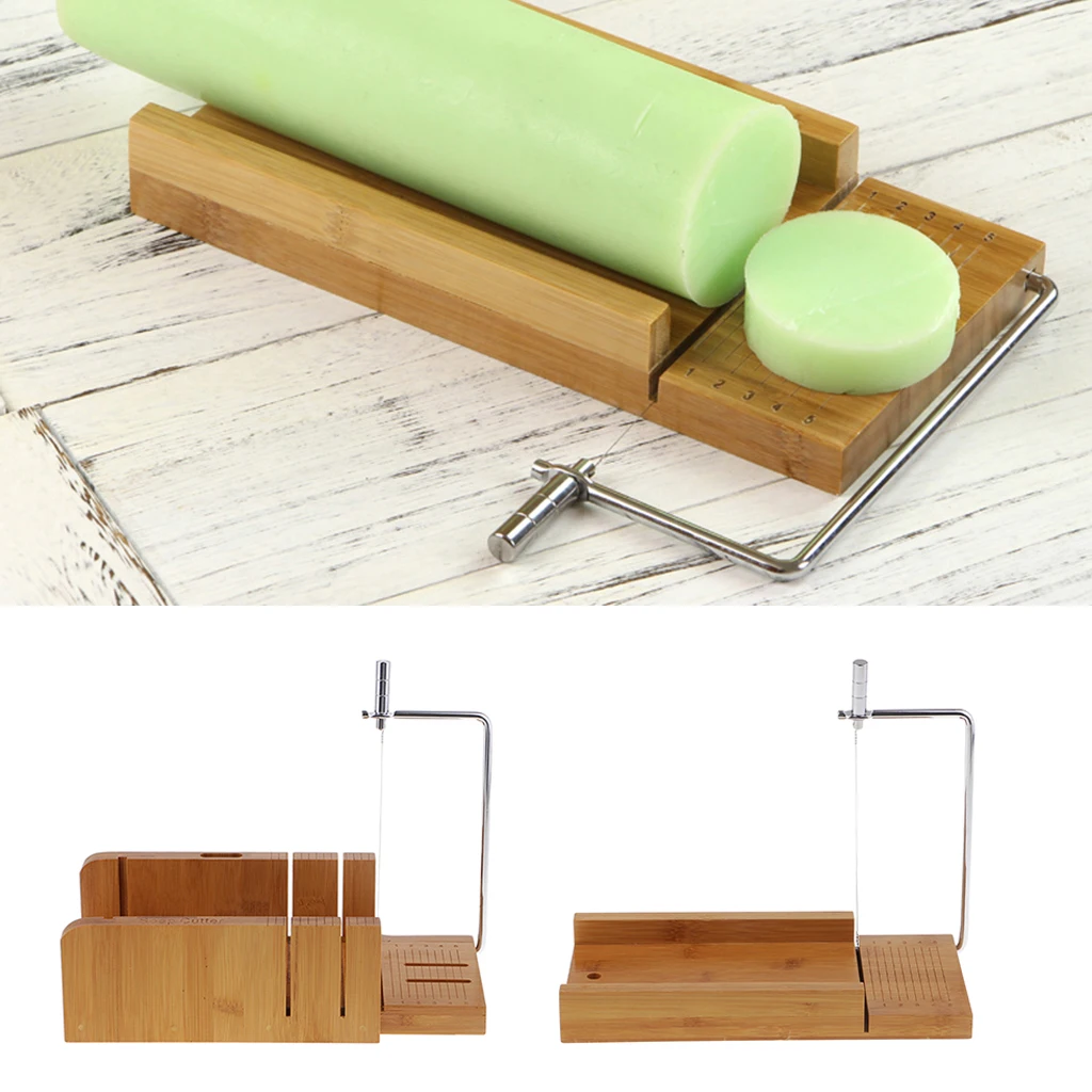 1 Set Pine Wood Soap Beveler Planer and 1 Set Soap Cutter With Wire Slicer Handmade Soap Making Tools
