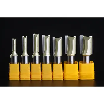 

2PCS Double Blade Straight Cutters CNC Mill Tool Woodworking Milling Cutter Carpenter's Tool Edge Trimmer Milling Machine