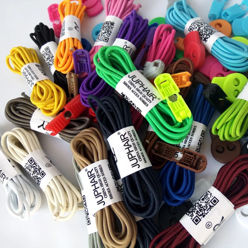 1 Pair High Quality Colorful Locking Laces Black Lace Buckle Elastic Shoelaces Shoe Trings Jogging Triathlon Sports Fitness Mens 1 Pair High Quality Colorful Locking Laces Black Lace Buckle Elastic Shoelaces Shoe Trings Jogging Triathlon Sports Fitness Mens