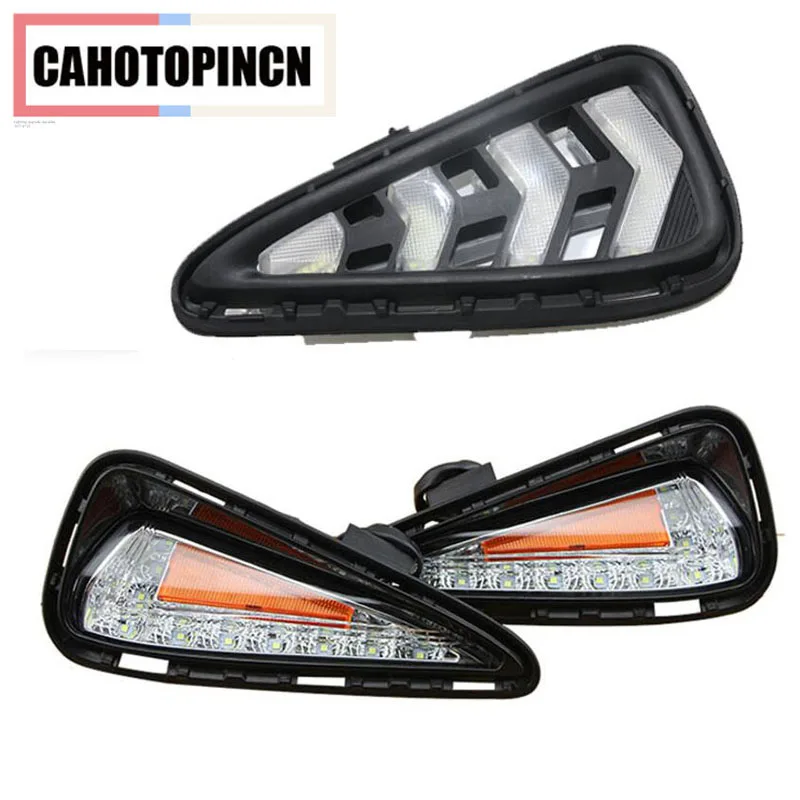 DRL For Toyota Camry 2015 2016 Daytime Running Lights fog lamp cover headlight 12V Daylight car