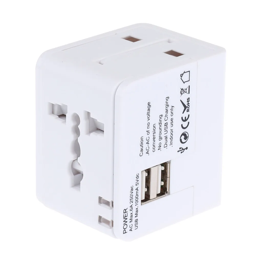 100pcs Newest Universal World AC/DC Power Socket converter Plug Adapter