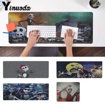 

Yinuoda Custom Skin Nightmare Before Christmas Gaming Player desk laptop Rubber Mouse Mat Computer Laptop Anime Mouse Mad