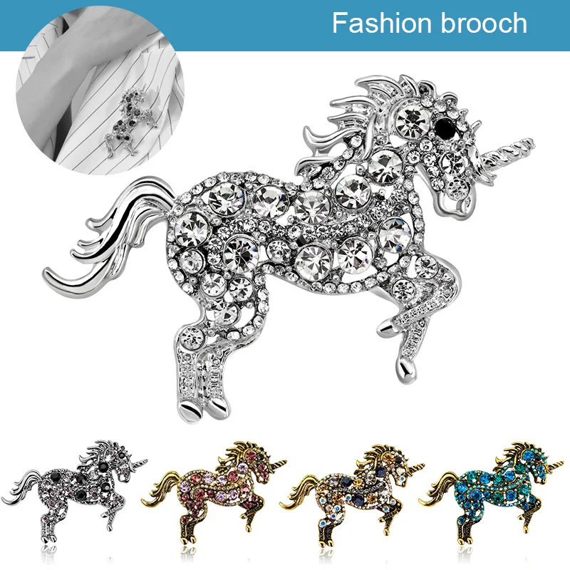 

Corsage Brooch Pin Horse Alloy Coat Dress Clothes Wedding Party Gift Jewelry Decoration @M23