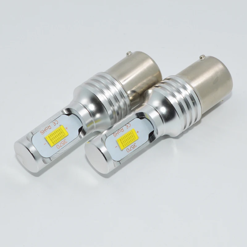 

2pcs BA15S High Power S25 P21W 1156 Car LED Lamp 12V Light Tail Brake Fog Turn Signal Bulbs 6000K White