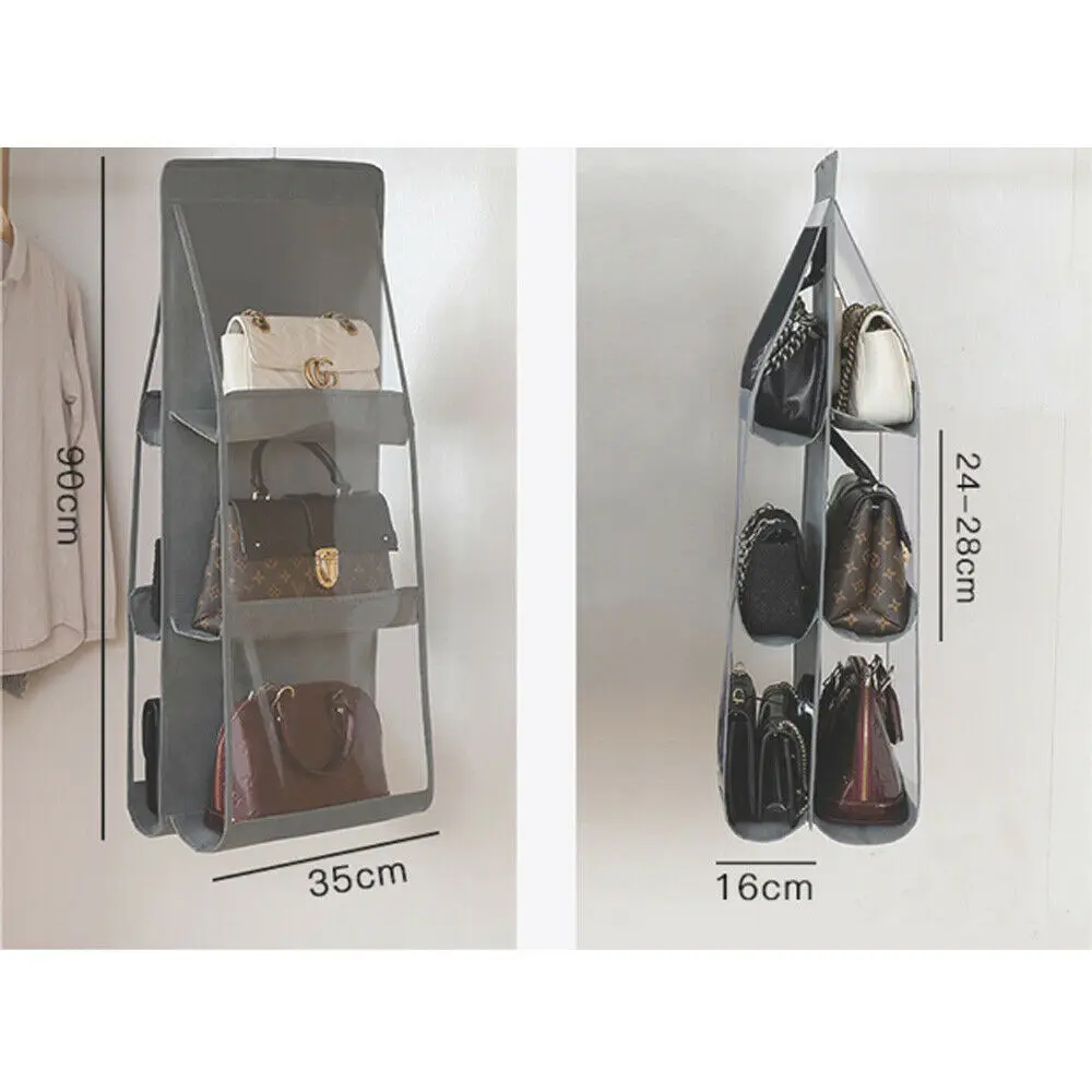 Стиль упаковочные органайзеры твердые 6 Карманные складные Висячие сумки держатель для хранения Органайзер вешалка, крюк Мода Горячая