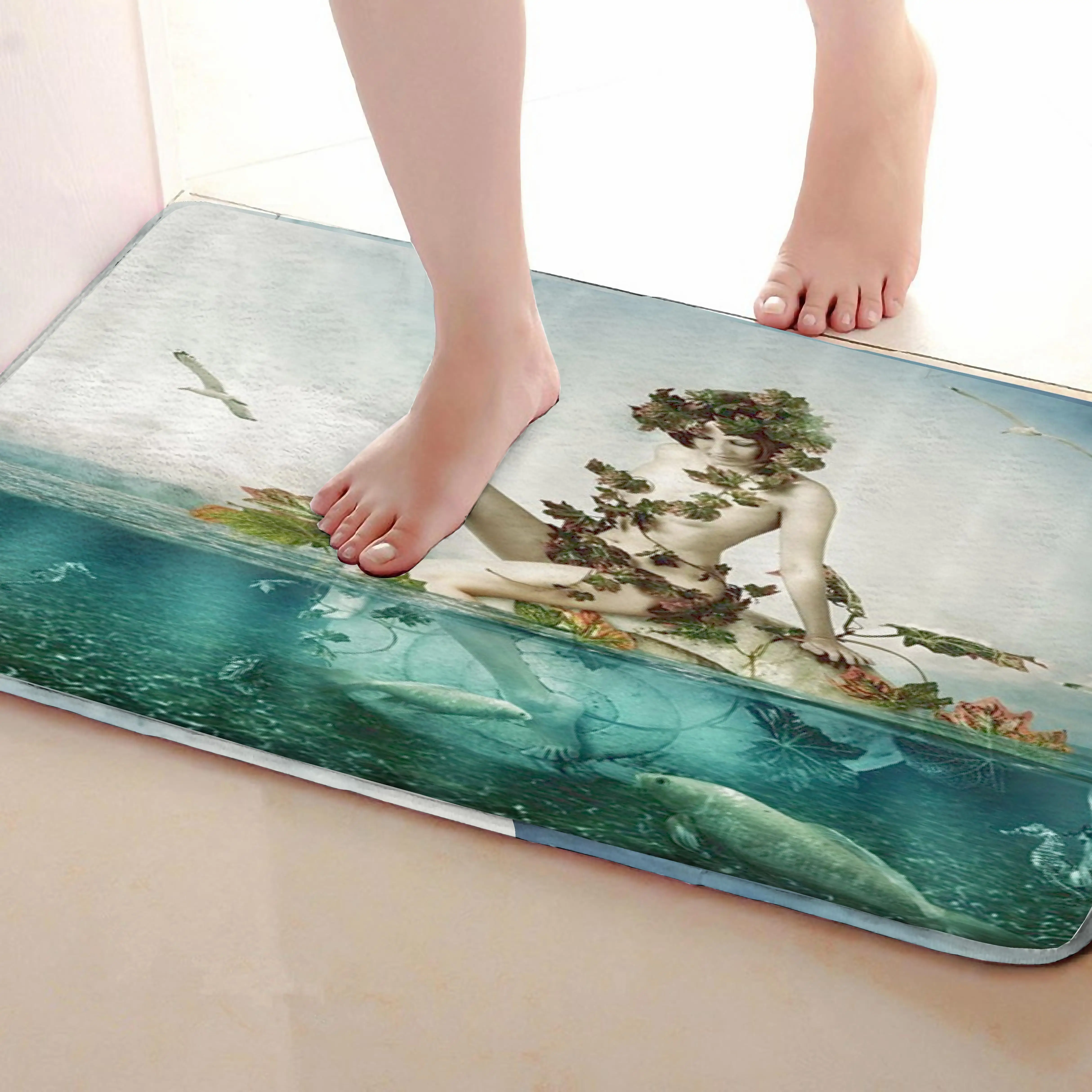 Женские стильные коврики для улицы, забавные Противоскользящие коврики для ванной, дверные коврики, дверные коврики под входную дверь