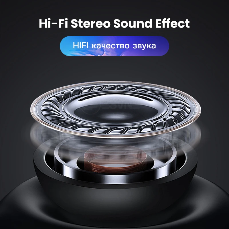 Беспроводные наушники ESVNE X6 TWS Bluetooth 5 0 с шумоподавлением зарядным устройством