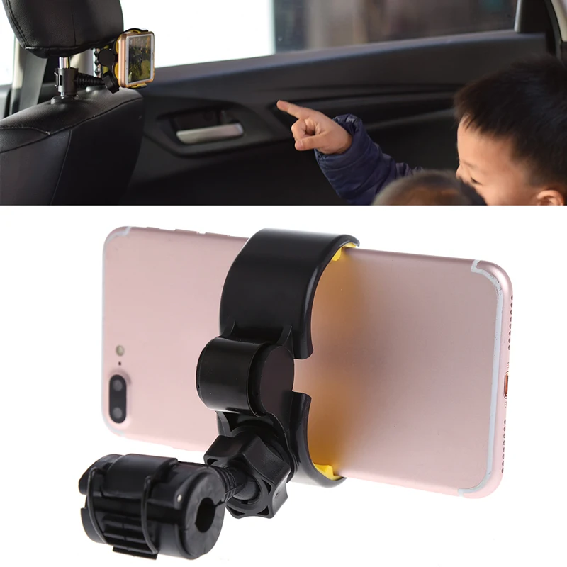 

1pcs New Universal 360 Degree Rotating Motorcycle Bicycle Handle Car Back Seat Headrest Phone Holder Stand Mount