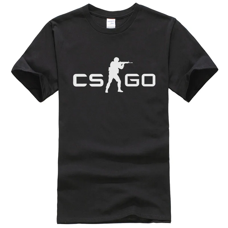 

2018 Summer Fashion T-shirts CS GO Game Print Cotton Short Sleeve T Shirt Men O-neck Hipster T-shirts Harajuku Tees T141