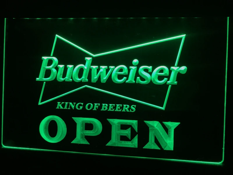 A113 открытый Budweiser пивной NR Паб Бар светодиодный неоновый светильник знак
