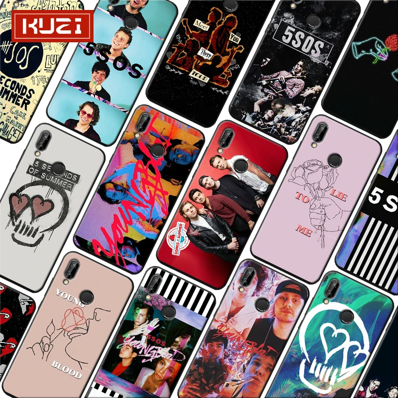 5 seconds of summer Янгблад 5sos Мягкий силиконовый чехол для телефона Xiaomi Redmi note 7 k20 pro 6 4x 7a |