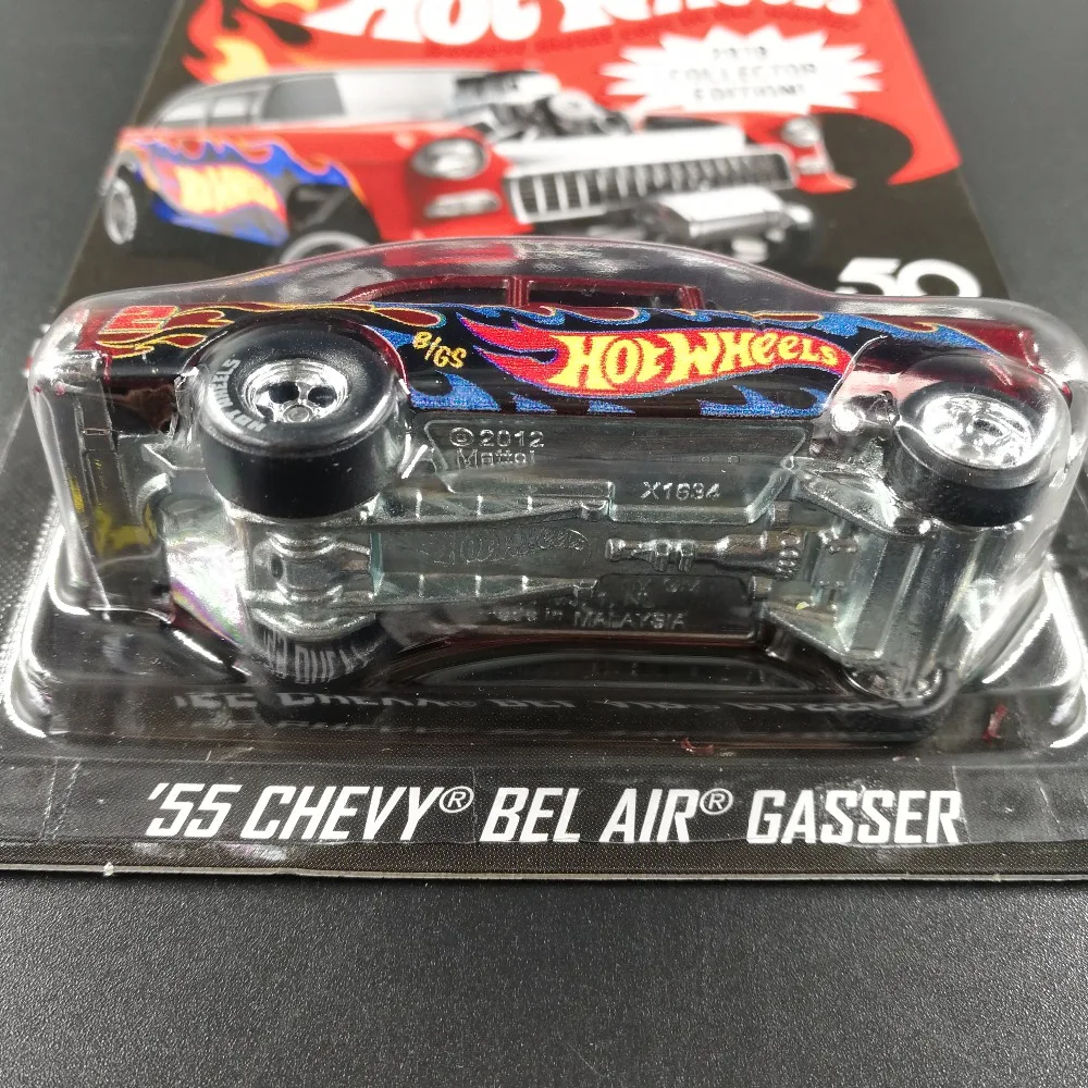 Hot Wheels автомобиль CHEVY BEL AIR газсборщик издание 50th юбилей металлические Литые автомобили коллекция детские игрушки автомобиль для подарка