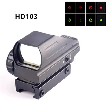 

Tactical Reflex Red Green Laser 4 Reticle Holographic Projected Dot Sight Scope Airgun sight Hunting 11mm/20mm Rail Mount
