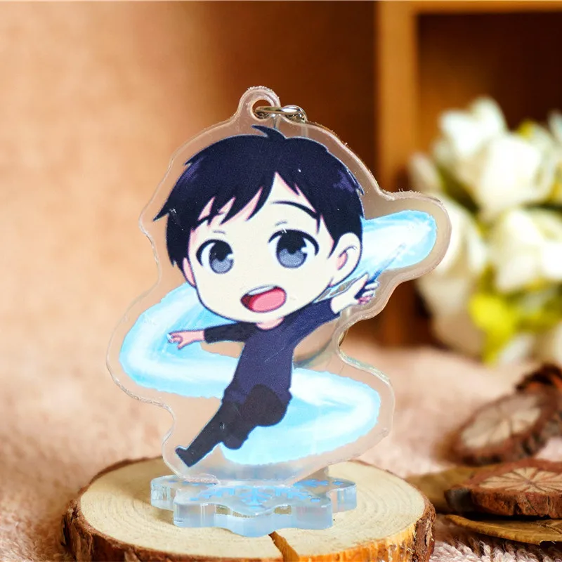 1 шт., 6 см, аниме, брелок, YURI ON ICE, плисецкий, Victor Nikiforov, кацуки, Yuri, брелоки, Portachiavi, Charn, брелок, стоящая пластина - Цвет: 5