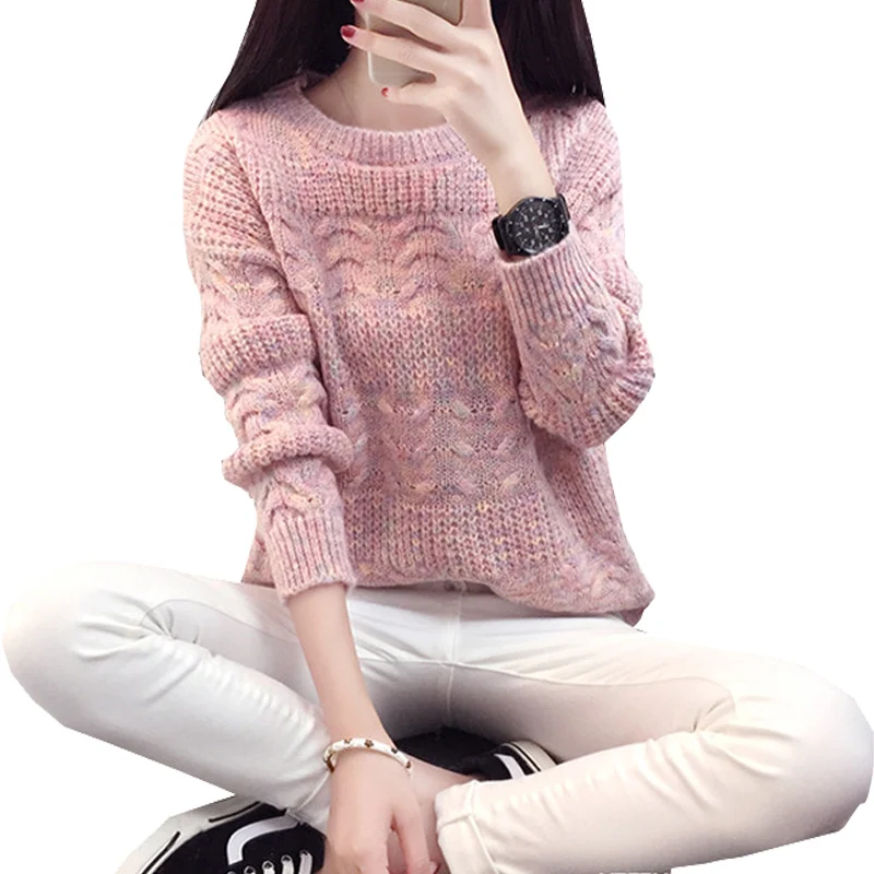 New Stylishs Knitted Sweater Women Nice Autumn Winter Long Sleeve Women Sweaters And Pullovers 