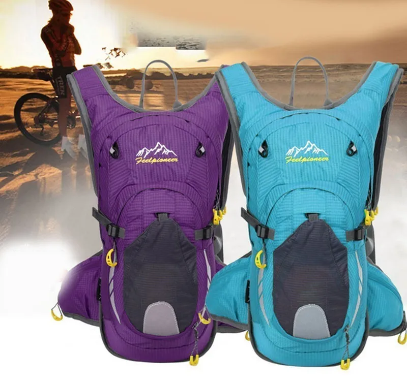 Excellent Waterproof MTB Bike Hydration Breathable 15L Backpack+2L Water Bags Large Capacity Bicycle Bags Cycling Knapsack Travel Packsack 12