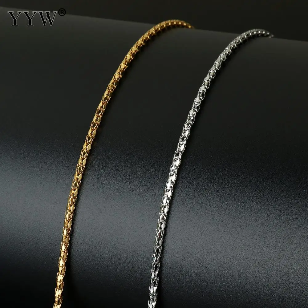 

DIY Making Materials 10m/Lot Stainless Steel Lantern Chain With Plastic Spool Jewelry Handmade Accessories Gold Original Color