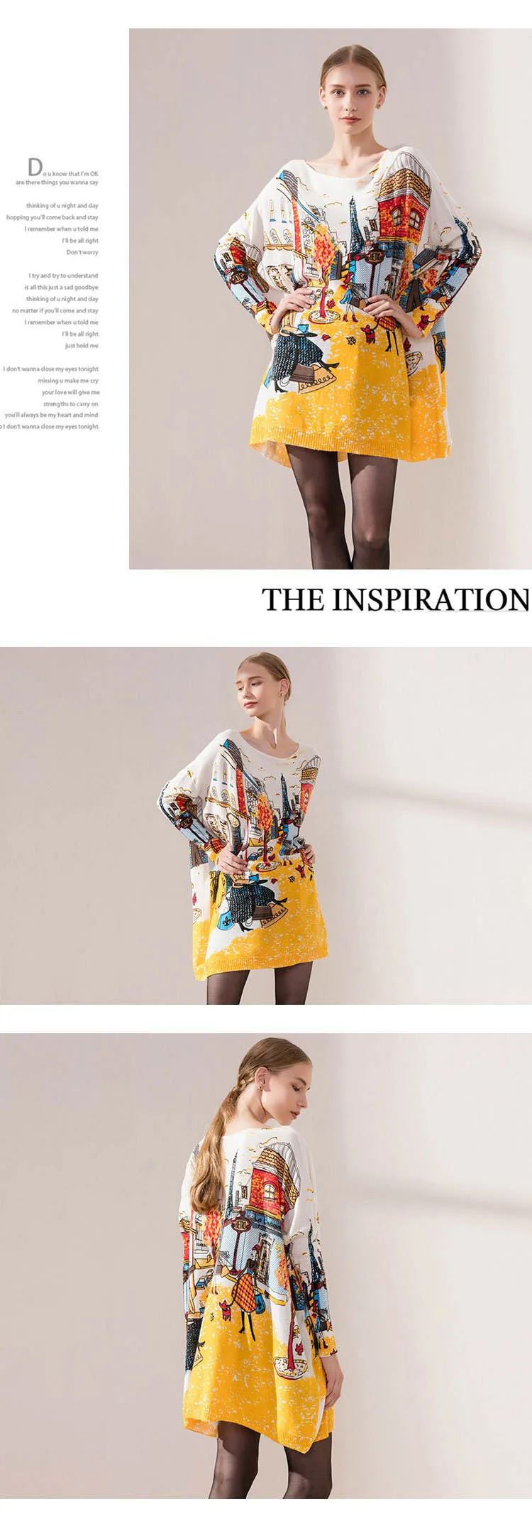 Autumn and winter models long-sleeved bat sleeves ladies single-piece pullover autumn and winter models women's sweaters (5)