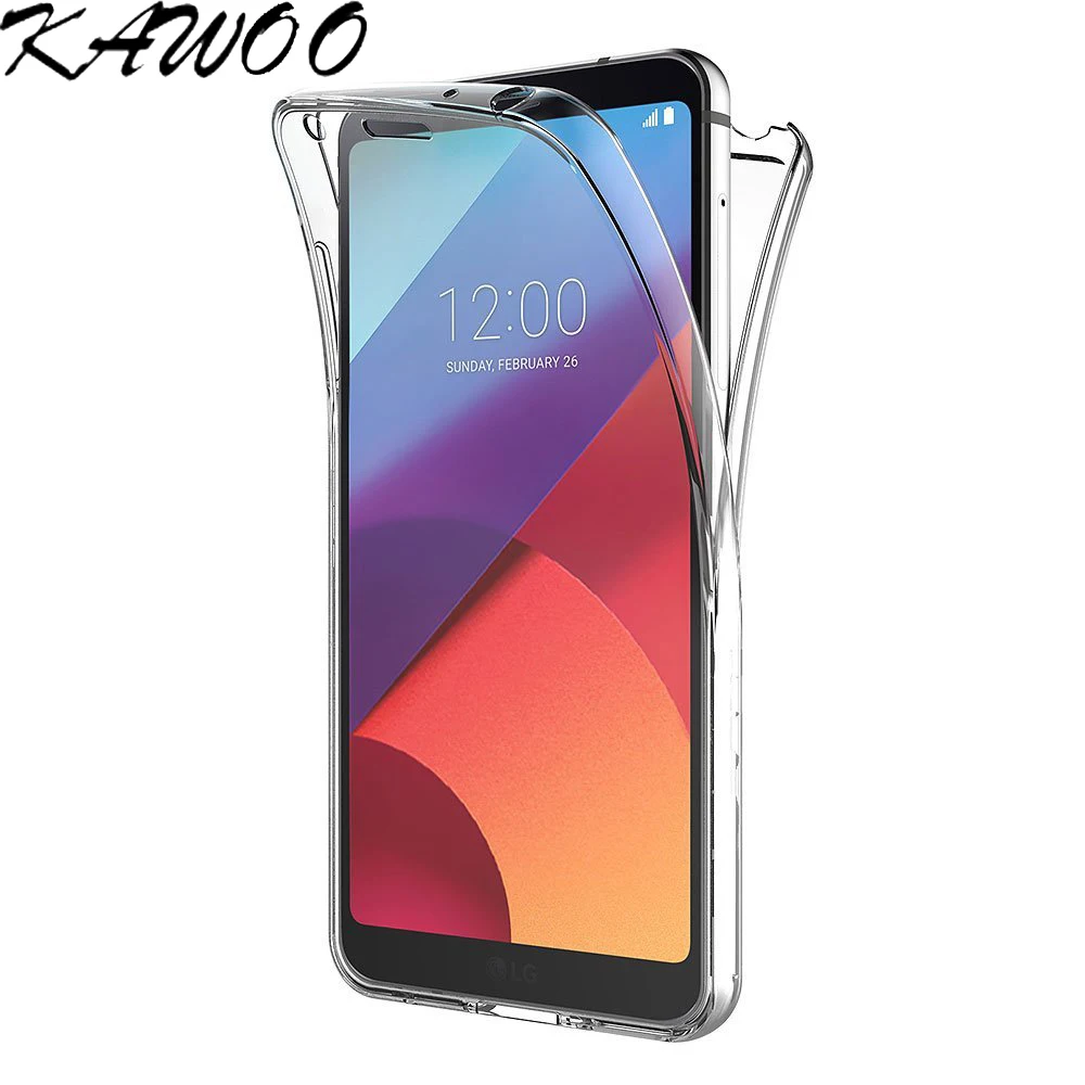 Frontale Full Body E Posteriore Di Caso Molle Trasparente Tpu Copertura Della Cassa Del Silicone Per Lg G6 G4 Trasparente Capa Per Lg G5 G3 K4 K8 K7 C