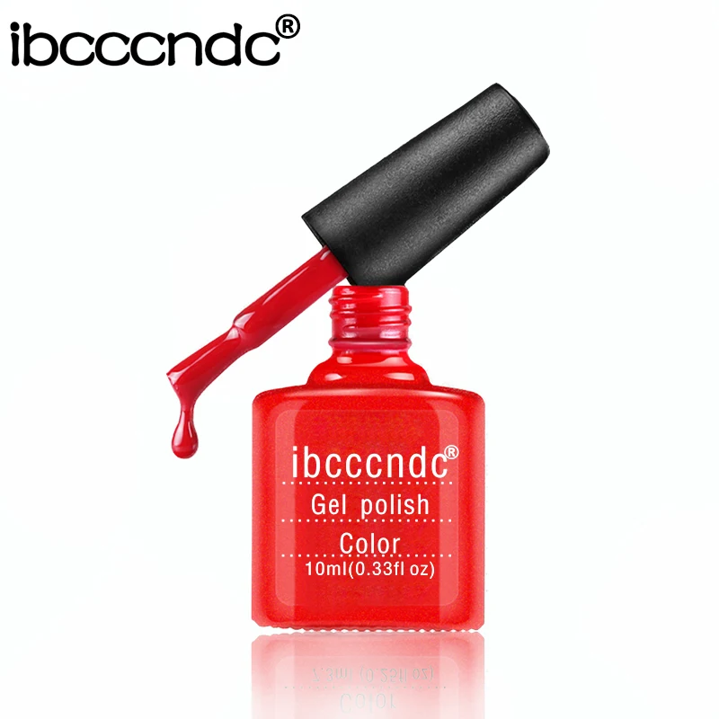 Ibcc 60 Цвета косметический Nail Art Дизайн гель 10 мл UV/светодио дный лаковое гелевое покрытие для ногтей Soak Off Gel Nail Лаки лака для ногтей гели