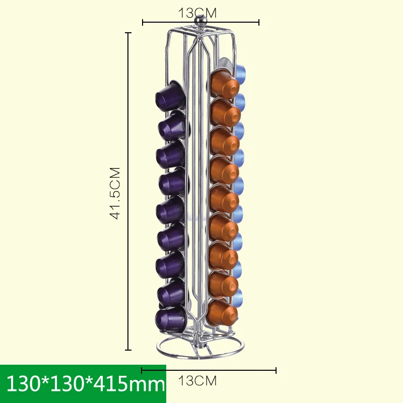 Прочный держатель для кофейных капсул, Дозирующий башенный стенд для 40 капсулы кофе nespresso soporte capsulas nespresso