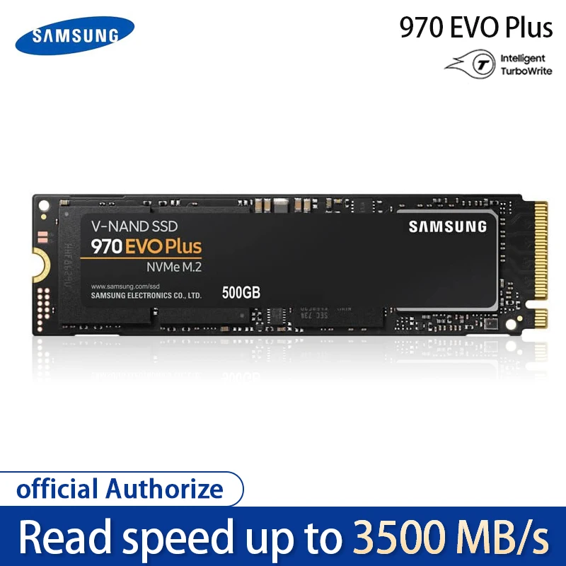 Samsung Ssd M.2 1 ТБ 250gb 500gb 970 Evo Plus Nvme Внутренний твердотельный диск Жесткий диск M2 2280 Mlc Pcie Gen 3,0X4, Nvme 1,3