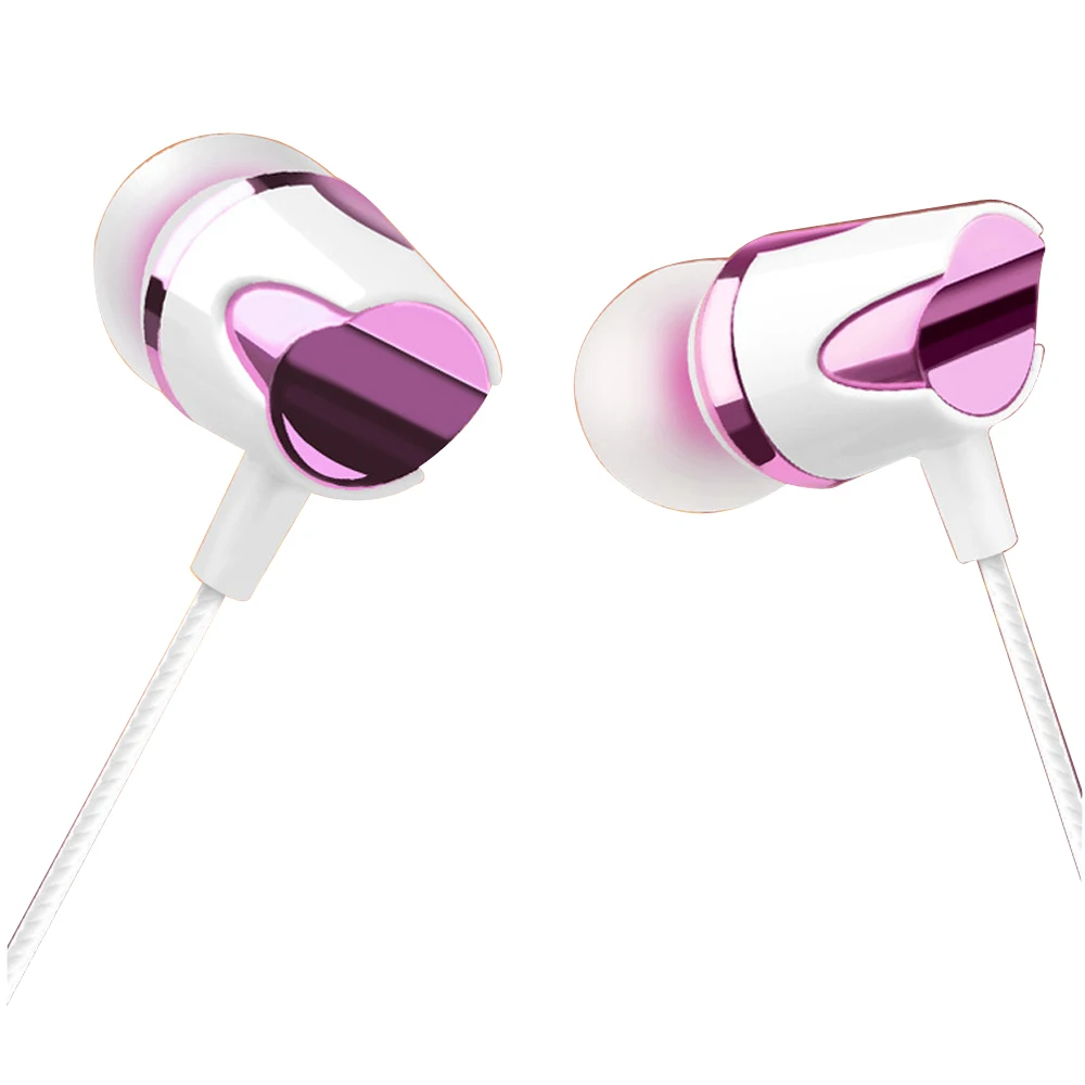 

qijiagu Interchangeable 3.5mm for Wired Earphone In Ear with Microphone Music Earphones 4 Color for Smart Phones