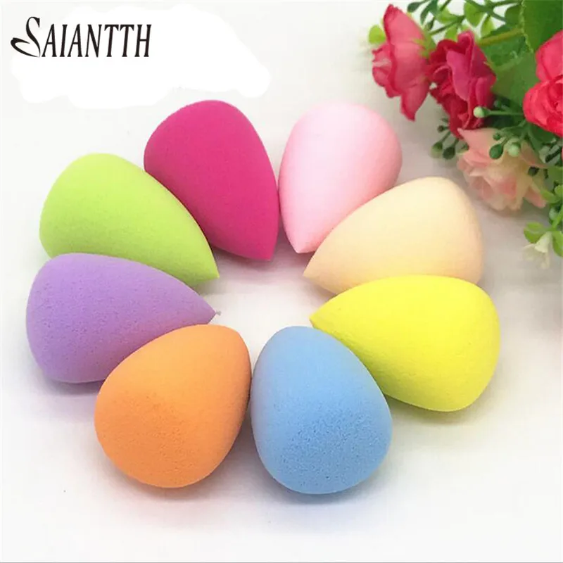 

SAIANTTH Large foundation makeup sponge cosmetic puff water drop gourd Smooth beauty egg wet bigger esponja maquiagem face tool