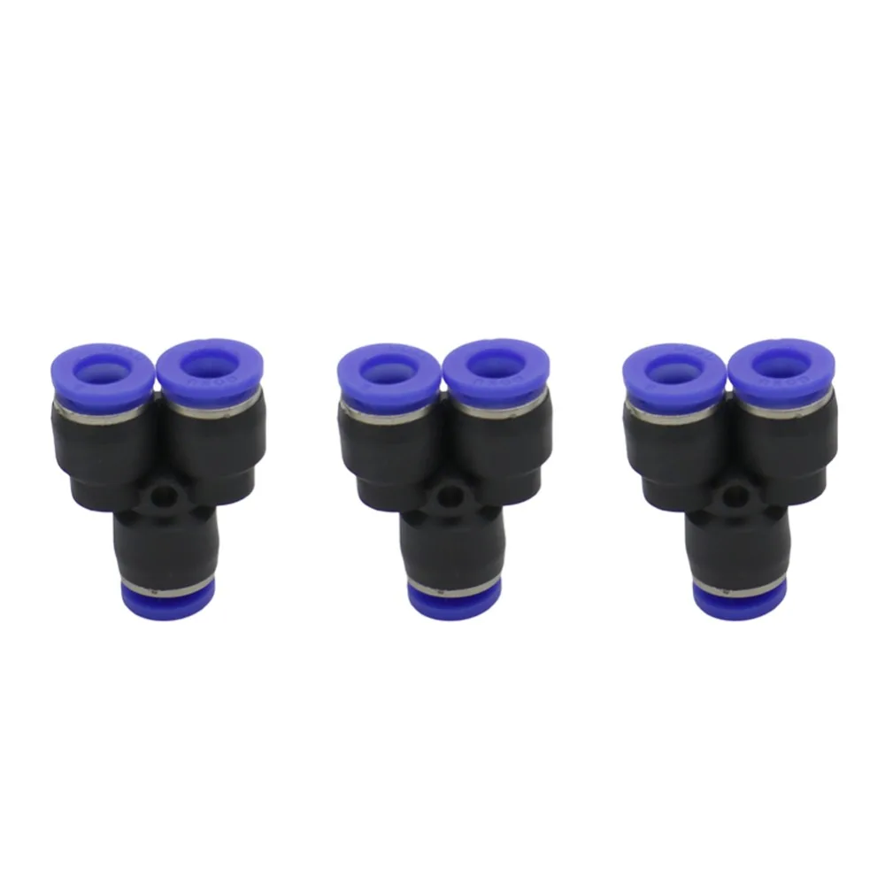 

10 mm Y Pipe joint Slip-lock connector for Industrial Mist Cooling Nozzle Agriculture Quick Coupling 2 Pcs