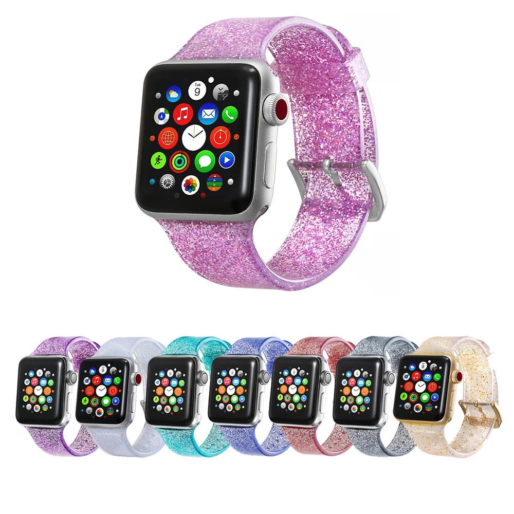 Ремешок силиконовый для Apple Watch 38 мм 40 42 44 мм|Ремешки часов| |
