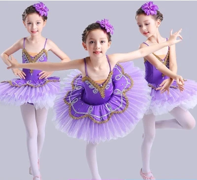 2022 Nouveau ballet violet Old Young Lake Angsa Balerina Panekuk Tutu Fille  adulte Ballet Gaun Danse Enfants Tutu Costume