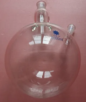 

5000ml,24/29,2-neck,Round Bottom Glass flask,5L,Double Necks,Lab Reaction Bottle