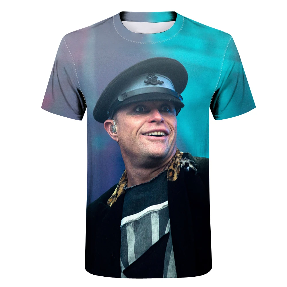 

Rock band The Prodigy Keith Flint 3D printing T-shirt men's summer fashion O-neck short-sleeved funny T-shirt hip-hop clothing
