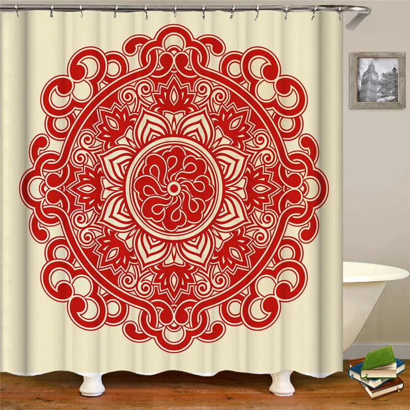 

Modern Longer Fancy Flowers Pattern Shower Curtain Fabric Bathtub Bathroom Curtain Waterproof And Mildewproof San Diego Padres