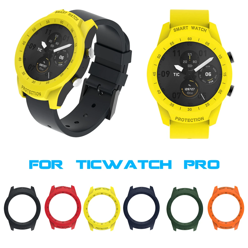 Smart Watch Dial Protective Case for Ticwatch Pro Smart Watch Protector Cover Shell Tiwatch PRO Case Bumper for Ticwatch Pro