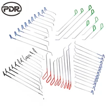 PDR Tools Kit Hooks Push Rods Updated High Quality PDR Hooks Pump Wedge Paintless Dent Repair Tools Hand Tool Set