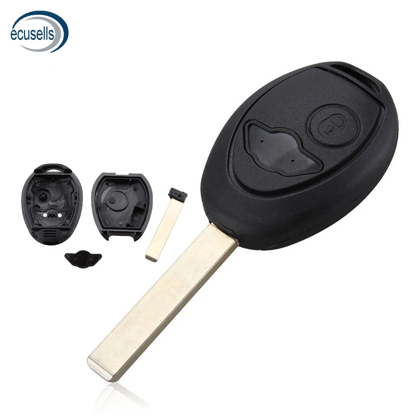 

2 Buttons Remote Car Key Case Shell Fob Key Cover For BMW Mini Cooper R50 R53 Alarm Systems Security