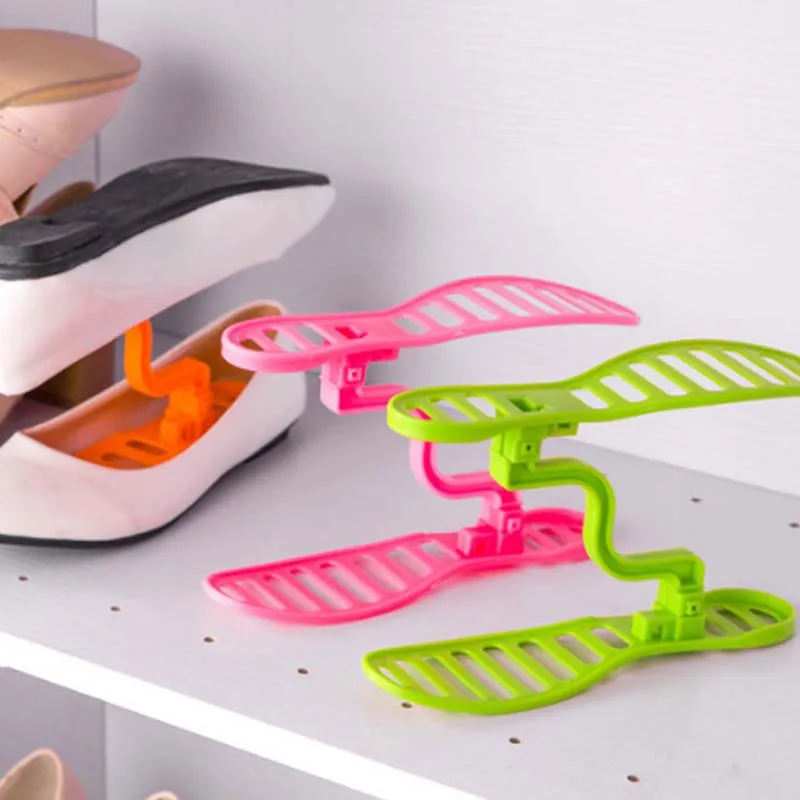 Japanese style finishing shoe rack Removable plastic shoe care shoe