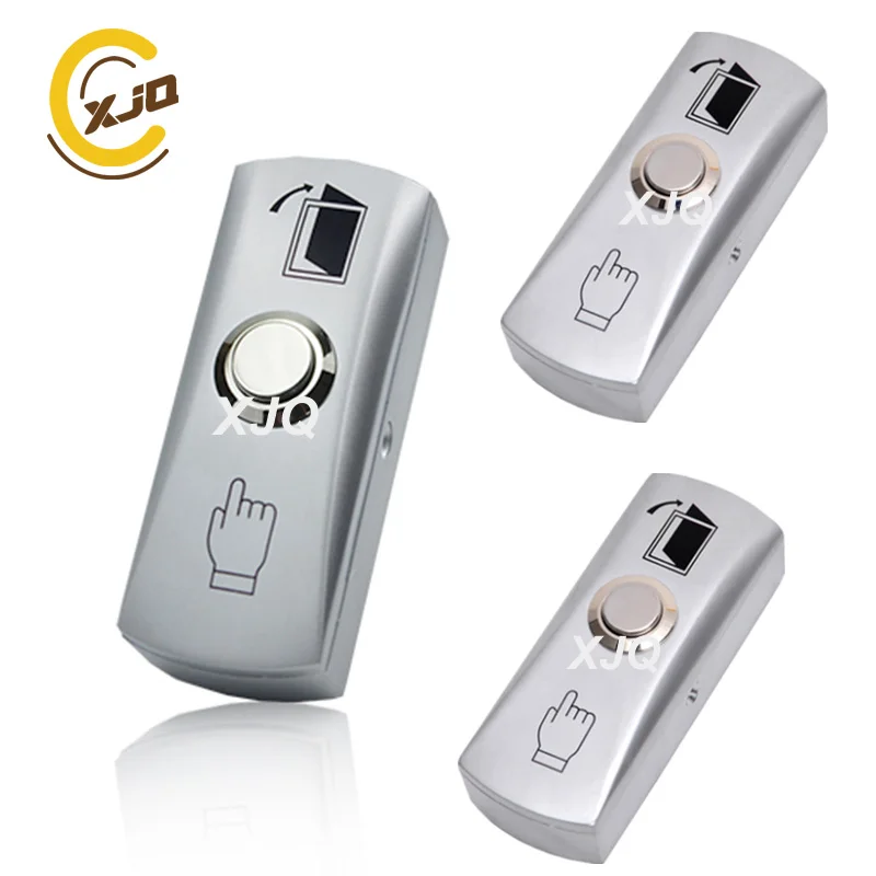 

XJQ Metal Zinc alloy door exit button Home Switch Panel Release Push Button For Access Control System Accessory Electronic Lock