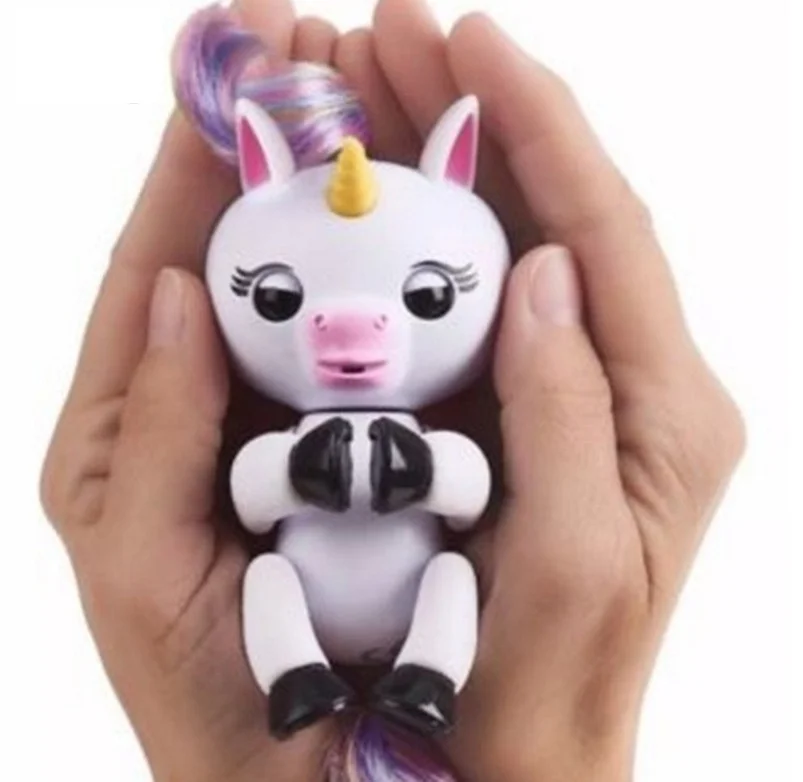 Finger Lings Interactive Baby Unicorn Finger Lings Smart Monkey Finger Unicorn Toys Colorful Smart Induction Toy