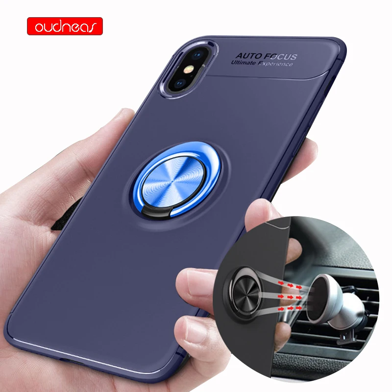 

OUDNEAS Adsorption Anti-knock Cases for iPhone X 7 8 Plus Business Mobile Phone Case for iPhone 5 5s SE 6 6s Plus Phone Holder