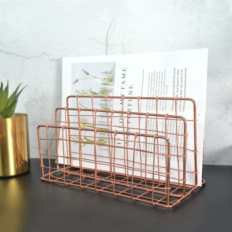 

Ins Rose Gold Bookends Book Ends Shelf Holder Metal Book Stand Magazine Storage Rack Organizer