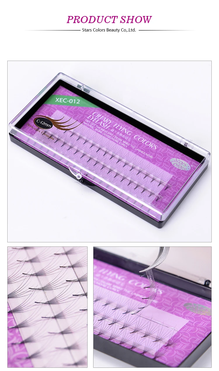 50 коробок Natrual 0,07 мм супер мягкие шелковые ресницы 6D Поддельные Накладные ресницы для макияжа ресницы реснички инструменты для макияжа