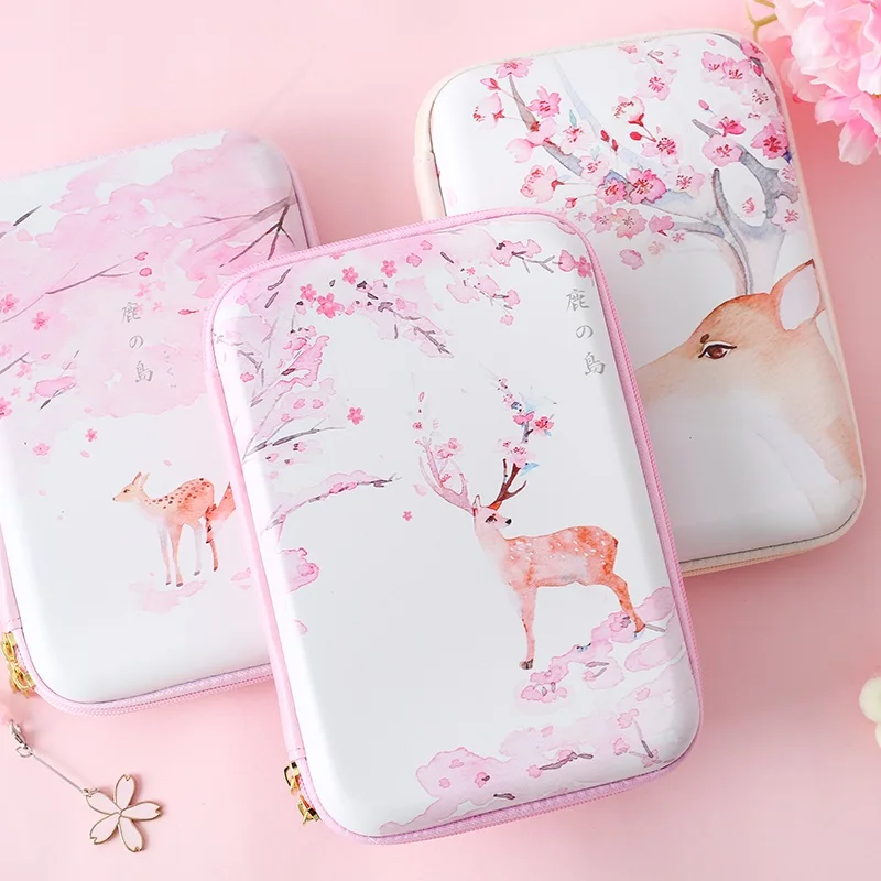 

Simple Primary School Students Large Capacity Stationery Box Girls Lovely Stationery Bag Junior High School Students Waterproof