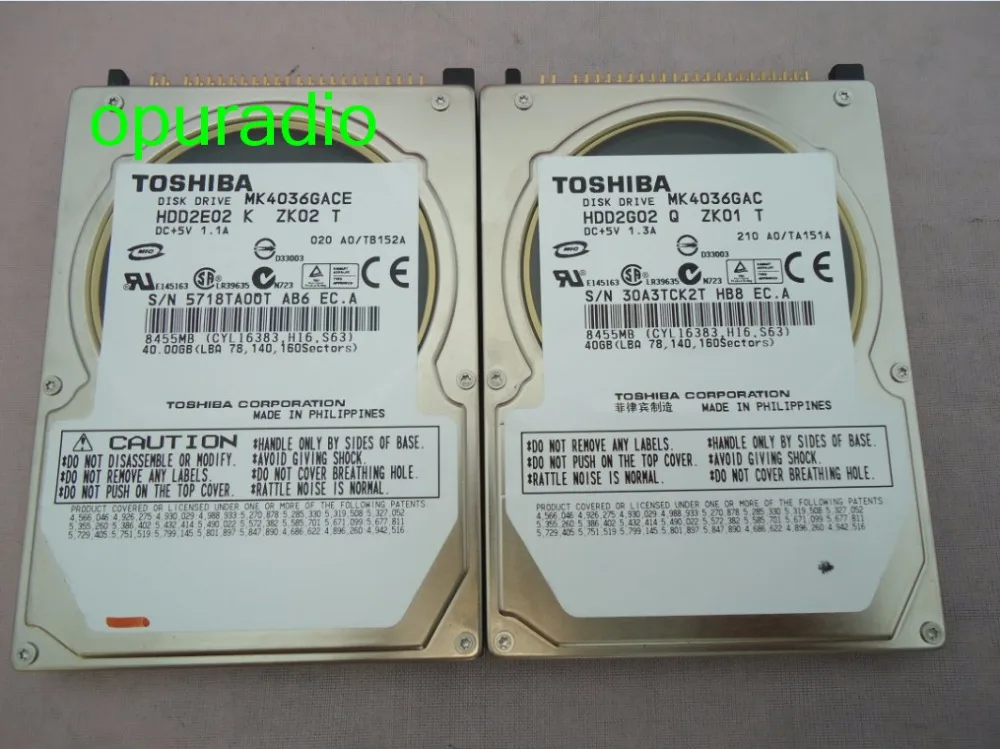 TOSHIBA MK4036GAC HDD hard disk 40GB for Mercedes nav'_